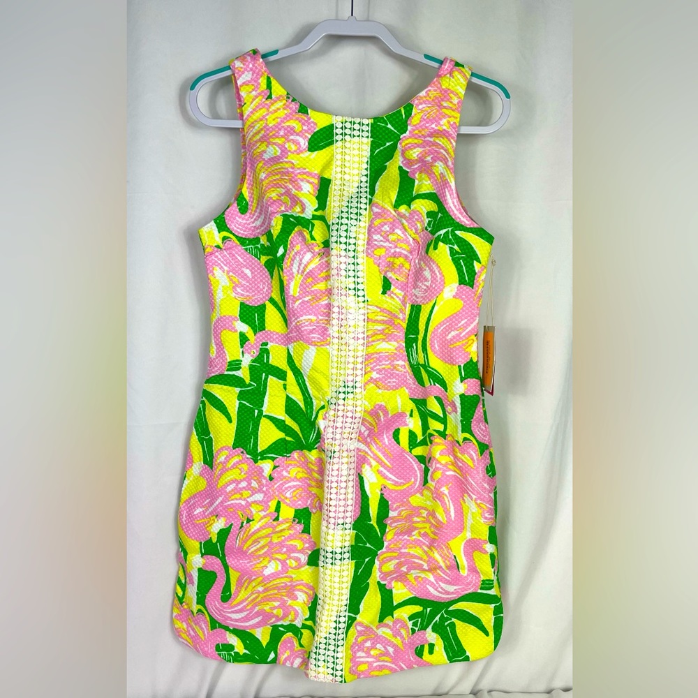 Lilly Pulitzer Pink and Green Floral Mini Dress